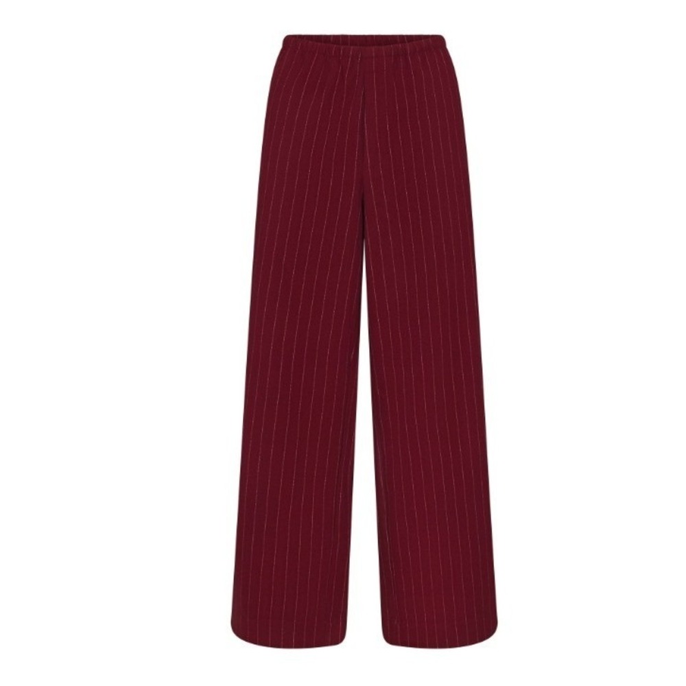 Skims Flannel Lounge‎ Pants Merlot Stripe  ST-SET-9960W Pajama Wide Leg XS